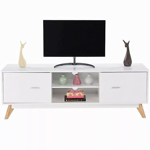 KOMFOTTEU TV-Schrank TV-Ständer für Fernseher bis 60 Zoll, 140 x 40 x 48 cm günstig online kaufen