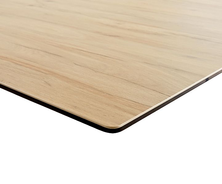Esstisch Edge 180-220x100 Keramik Laminam® Sabbia Eichefarbig W-Gestell Sch günstig online kaufen