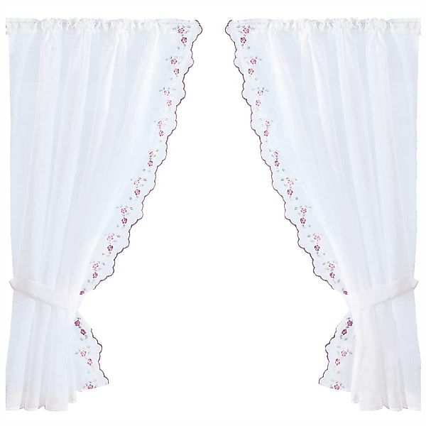 Arsvita Vorhang, Stangendurchzug, transparent, Gardinenset (2 günstig online kaufen