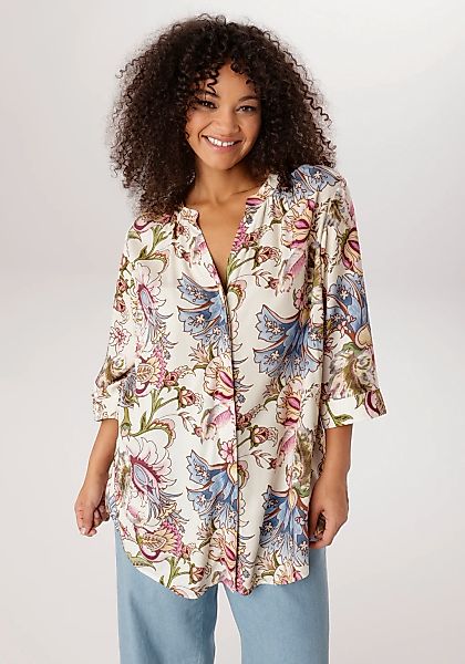 Aniston PLUS Longbluse mit Blumen bedruckt - jedes Teil ein Unikat - NEUE K günstig online kaufen