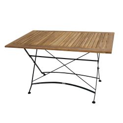 Balkon Klapptisch aus Teak Massivholz Stahl günstig online kaufen