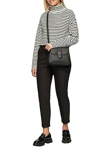 s.Oliver Rollkragenpullover, Rippstrick, im Streifen-Design günstig online kaufen