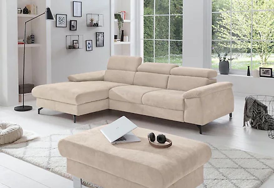 COTTA Polstergarnitur »Komaris L-Form«, (Set), Set bestehend aus: Ecksofa m günstig online kaufen