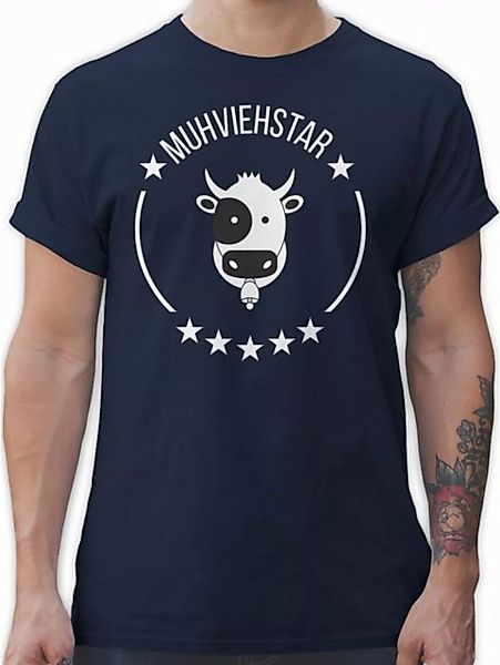 Shirtracer T-Shirt Muhviehstar Landwirt Geschenk Bauer günstig online kaufen