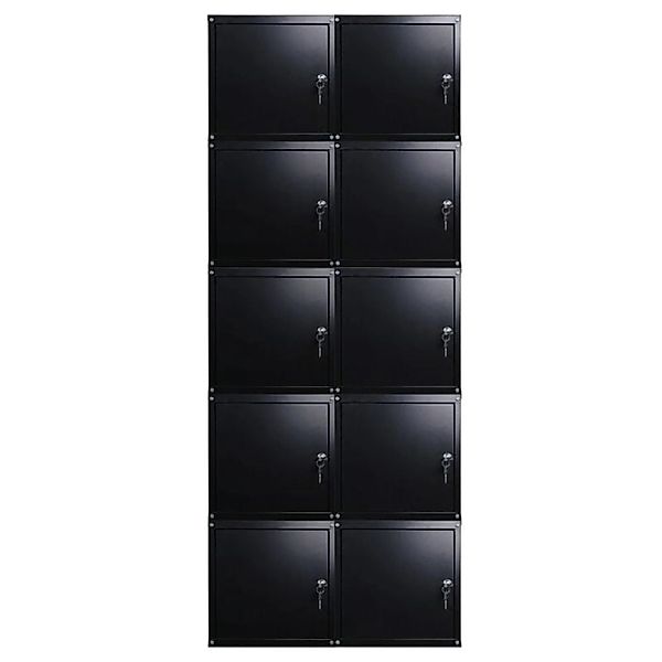 PROREGAL Mega Deal 10x Schließfachwürfel Cubic HxBxT 35 x 35 x 35 cm Schwar günstig online kaufen
