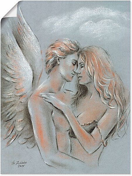 Artland Wandbild "Engel auf Erden" klassische Fantasie 1 Stk. tlg. als Lein günstig online kaufen