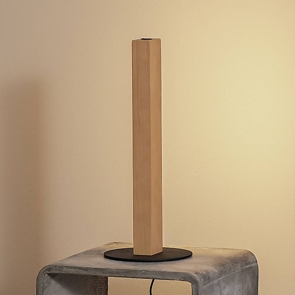 LED-Holztischleuchte Teo, buche, 42 cm, Touchdimmer günstig online kaufen