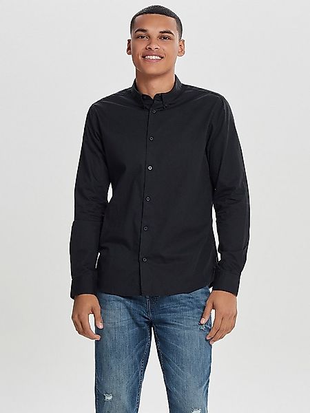 ONLY & SONS Langarmhemd ONSPOPLIN BTN DOWN SHIRT LS NOOS günstig online kaufen