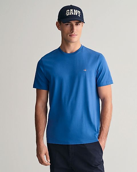 Gant "REG SHIELD SS T-SHIRT" mit Logostickerei auf der Brust günstig online kaufen