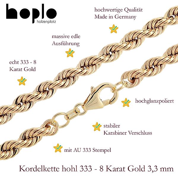 HOPLO Goldkette Goldkette Kordelkette Armkette Breite günstig online kaufen
