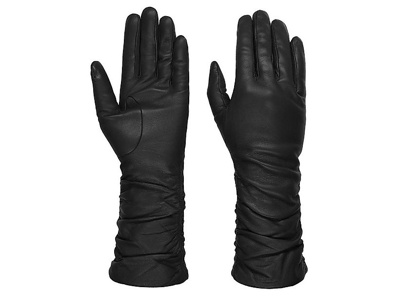 Caridei Lederhandschuhe (1-St) Fingerhandschuhe mit Futter, Made in Italy günstig online kaufen