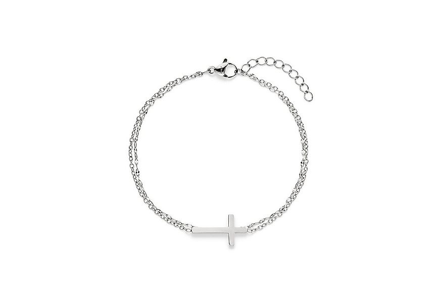 s.Oliver Armband Modern Cross Edelstahl günstig online kaufen