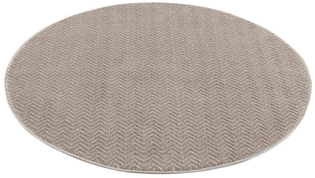 Carpet City Teppich Friseé-Teppich FANCY805, rund, günstig online kaufen