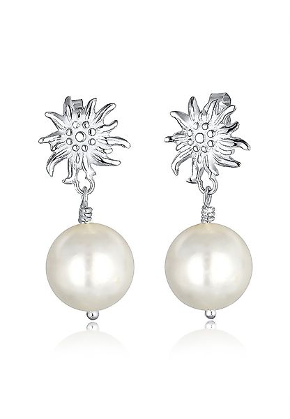Elli Paar Ohrhänger Ohrhänger Edelweiss Muschelkernperle günstig online kaufen