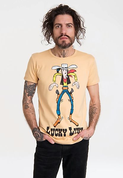 LOGOSHIRT "Lucky Luke" mit coolem Western-Print günstig online kaufen