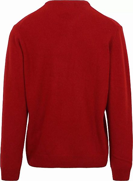 Suitable Lammwolle Pullover O-Ausschnitt Rot - Größe XXL günstig online kaufen