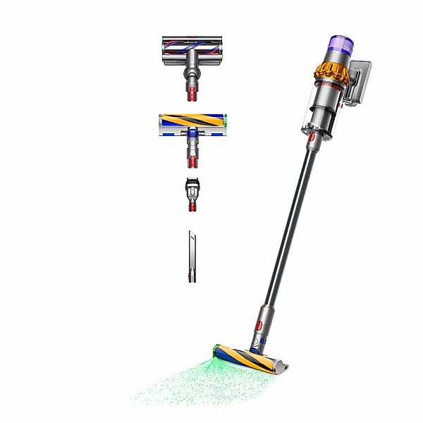 DYSON Akku-Hand-und Stielstaubsauger "Dyson V15 Detect Absolute Nickel/Gelb günstig online kaufen