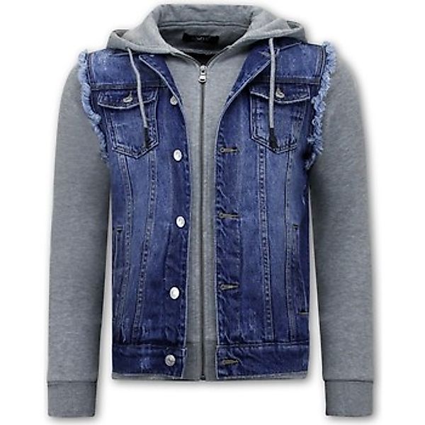Local Fanatic  Jeansjacken Jeansjacke Mit Stoffärmeln RJ günstig online kaufen
