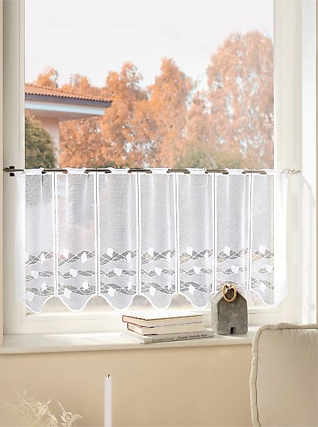 Scheibengardine Durchzuglöcher 1 tlg. günstig online kaufen