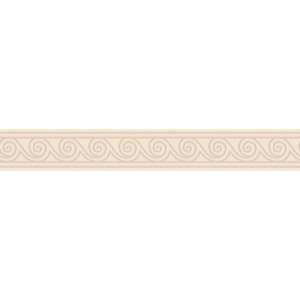 A.S. Création Borte selbstklebend Wellenmuster 5 m x 8 cm Beige-Creme günstig online kaufen