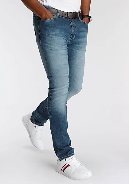 DELMAO Stretch-Jeans ""Reed"", gerader Beinschnitt, Used-Look-Waschung, nie günstig online kaufen