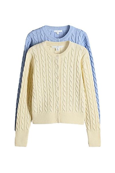 The Set Strickjacke The Set Strickjacken mit Zopfmuster, 2er-Pack (2-tlg) günstig online kaufen