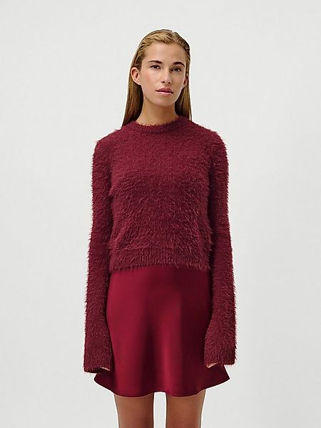 LeGer Rundhalspullover Sharon, LeGer by Lena Gercke aus Flauschgarn, Schlit günstig online kaufen