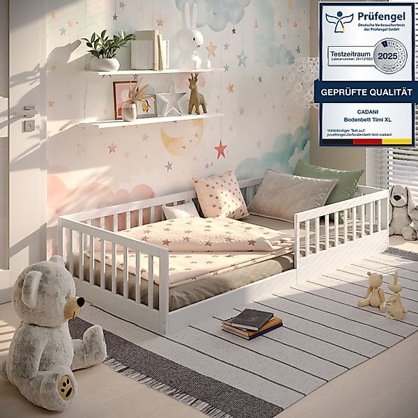 CADANI Kinderbett Timi Montessori Bodenbett (Rausfallschutz günstig online kaufen