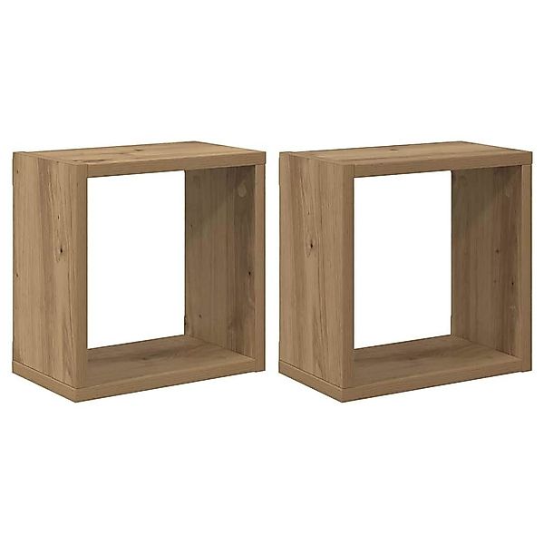 vidaXL Regal Wandregale 2 pcs Artisan-Eiche günstig online kaufen