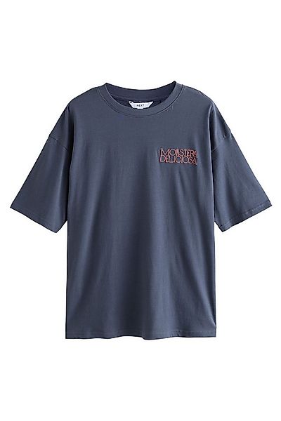 Next T-Shirt Oversize-T-Shirt mit Grafikprint und Stickerei (1-tlg) günstig online kaufen