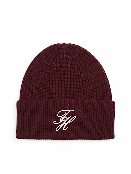Tommy Hilfiger Beanie "TOMMY SCRIPT CASHMERE" aus Kaschmirmix mit gestickte günstig online kaufen