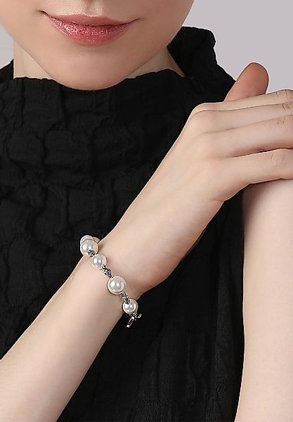 MISH Armband Hibiscus, Diamantverzierte Schnalle, Perlendetails günstig online kaufen
