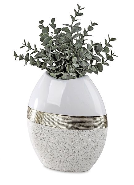 formano Dekovase Vase Tischvase Weiß Cremeweiß günstig online kaufen