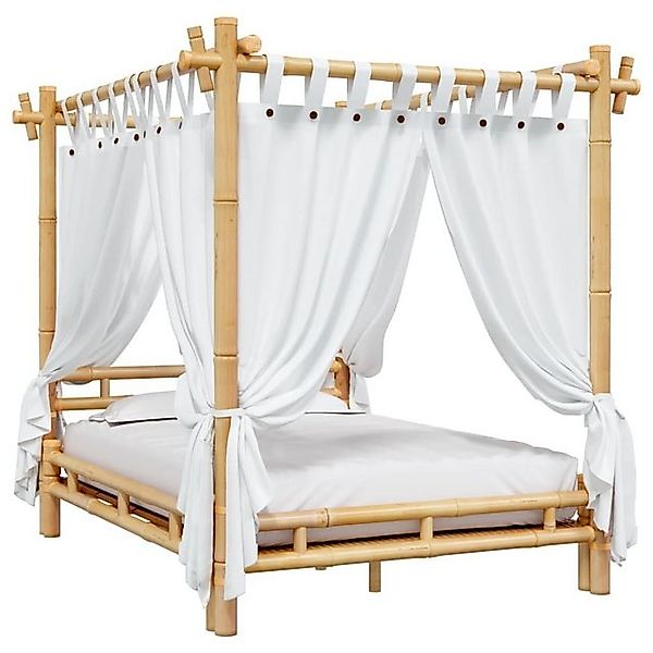 furnicato Bett Himmelbett 140x200 cm Bambus (1-tlg) günstig online kaufen