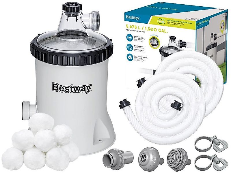 Bestway Filterpumpe Poolpumpe, Kartuschenpumpe, Poolfilterpumpe (Schläuche, günstig online kaufen