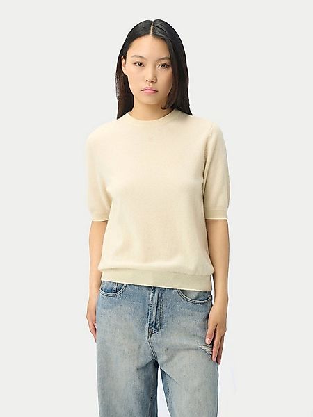 GOBI Cashmere Rundhalspullover Kaschmir-Pullover mit kurzen Ärmeln günstig online kaufen