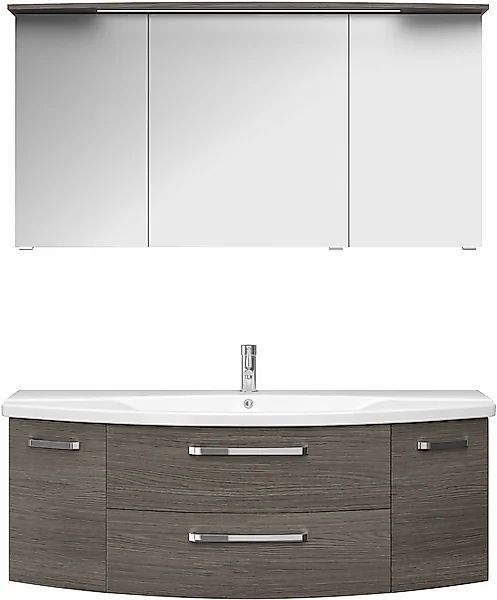 Saphir Badmöbel-Set »Serie 4010 2-teilig Keramik-Waschtisch mit LED-Spiegel günstig online kaufen