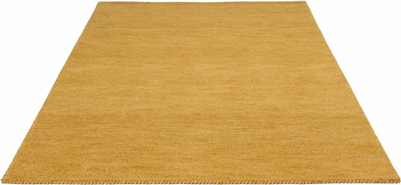 THEKO Wollteppich »Gabbeh Uni, Handgefertigt, Teppich, meliert, reine Wolle günstig online kaufen