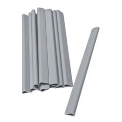 zaunzu Sichtschutzstreifen Klemmschiene für Zaunblende Hellgrau günstig online kaufen