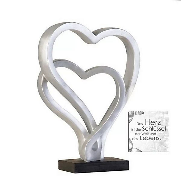 Skulptur Hearts | 300 x 230 mm | Dekoideen Wohnzimmer günstig online kaufen