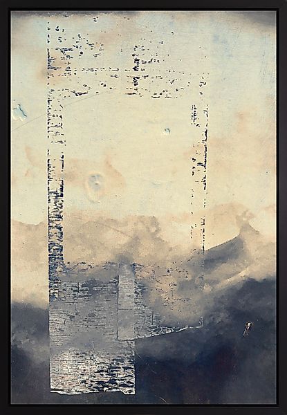 queence Leinwandbild »Abstrakt Beige«, Abstrakt-Kunst, mit einem Schattenfu günstig online kaufen