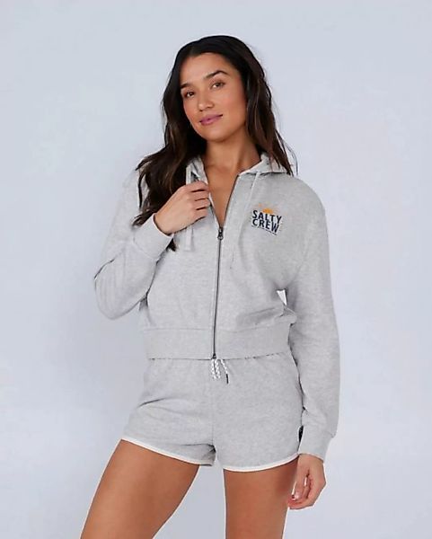 Salty Crew Hoodie Salty Crew Cruisin Crop Zip Hoody Athletic Heather S günstig online kaufen