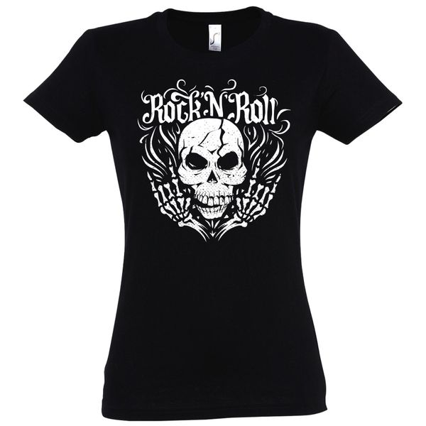 Youth Designz T-Shirt Skull Rock and günstig online kaufen