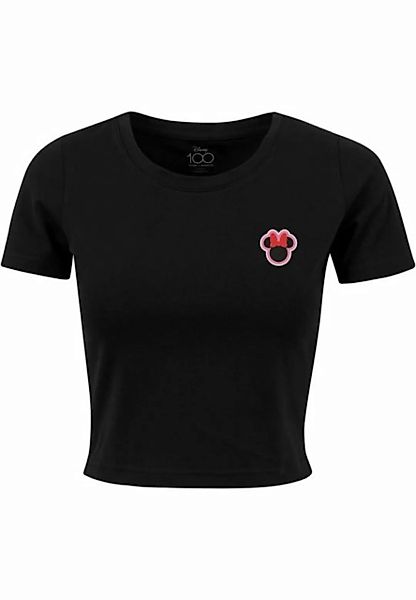 Merchcode T-Shirt Merchcode Damen Ladies Disney 100 Minnie Badge Tee (1-tlg günstig online kaufen