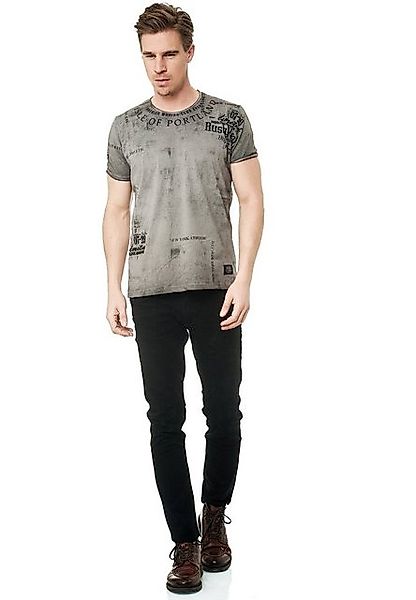 Rusty Neal T-Shirt mit modernem Print günstig online kaufen