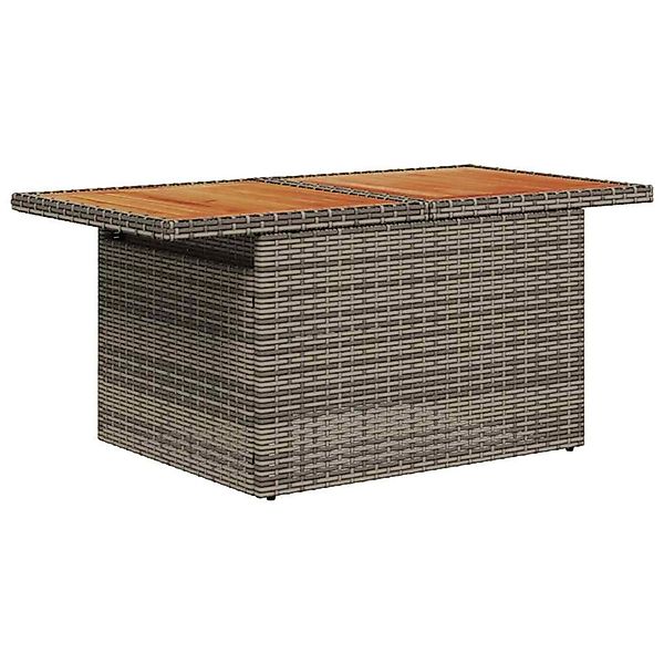 vidaXL Garten-Sofa-Set mit Speicher 6-Tlg Grau Poly Rattan 3358071 günstig online kaufen