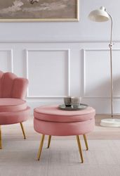 SalesFever Polsterhocker "Calm Gepolsterter Hocker mit Charme" mit hohem Si günstig online kaufen