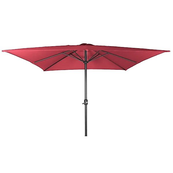 Lex Alu Sonnenschirm 2,5x2,5 m Quadratisch Kurbelschirm Gartenschirm Balkon günstig online kaufen