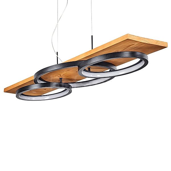 hofstein Pendelleuchte »Palermo« Hängelampe aus Metall/Holz/Kunststoff günstig online kaufen