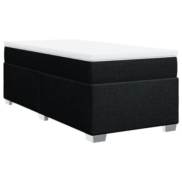 vidaXL Bett Boxspringbett mit Matratze Schwarz günstig online kaufen